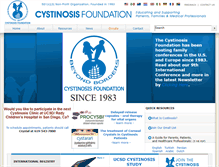 Tablet Screenshot of cystinosisfoundation.org